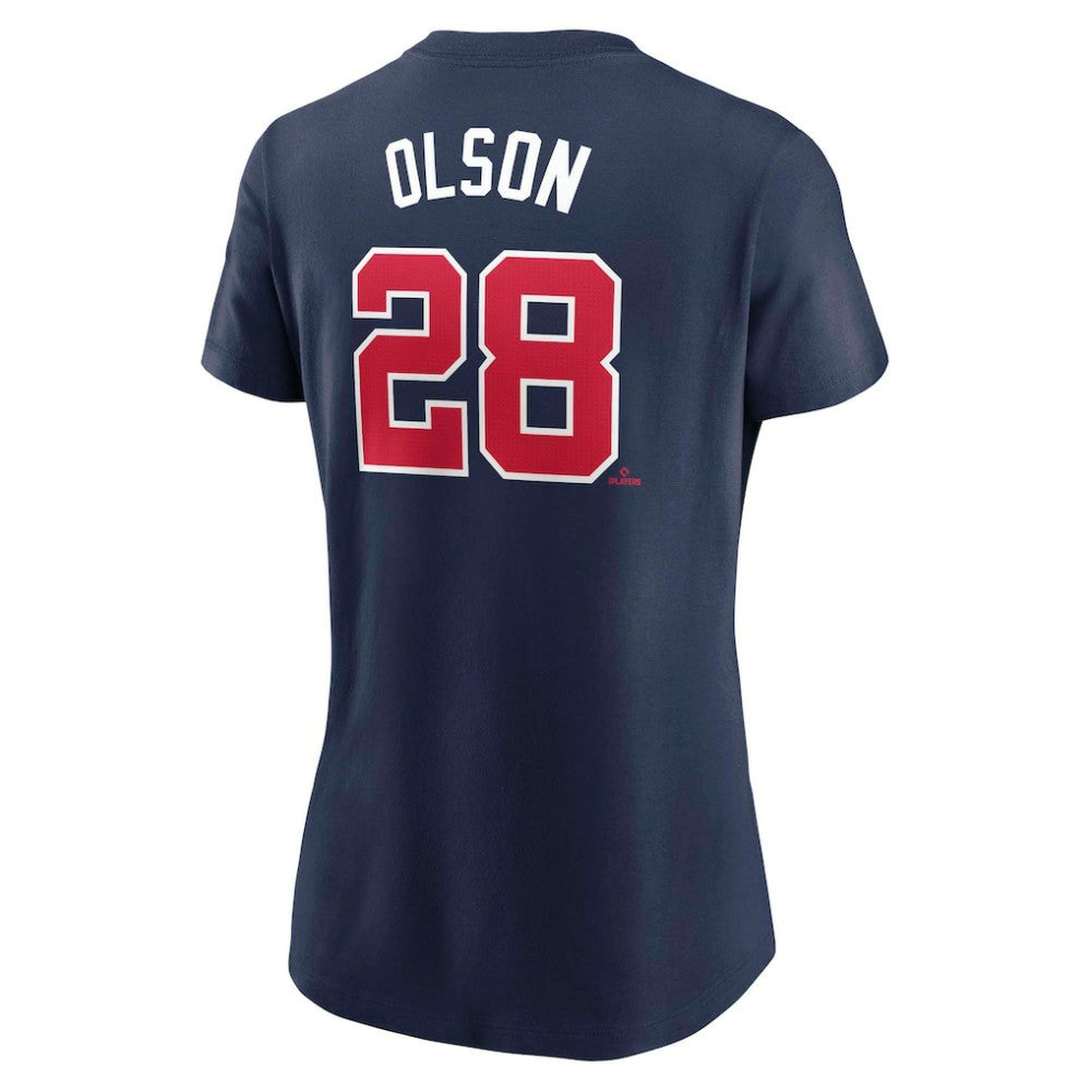 MLB Matt Olson Atlanta Braves Nike Women's Cooperstown Collection Fuse Name & Number T-Shirt