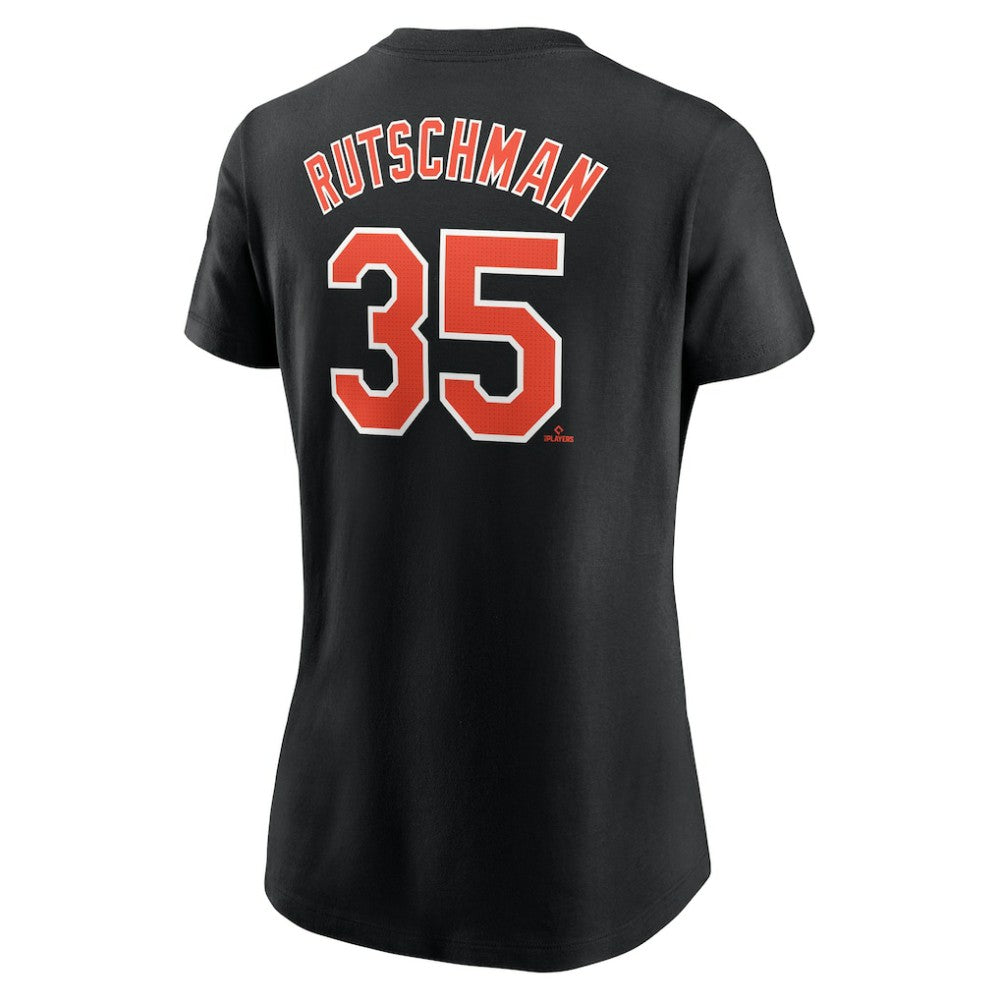 MLB Adley Rutschman Baltimore Orioles Nike Women's Cooperstown Collection Fuse Name & Number T-Shirt