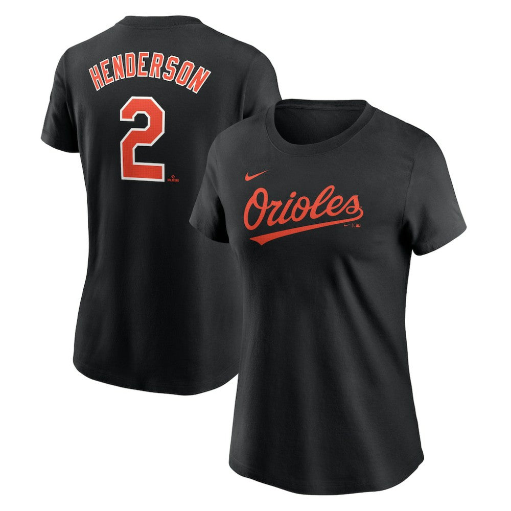 MLB Gunnar Henderson Baltimore Orioles Nike Women's Cooperstown Collection Fuse Name & Number T-Shirt