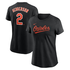 MLB Gunnar Henderson Baltimore Orioles Nike Women's Cooperstown Collection Fuse Name & Number T-Shirt