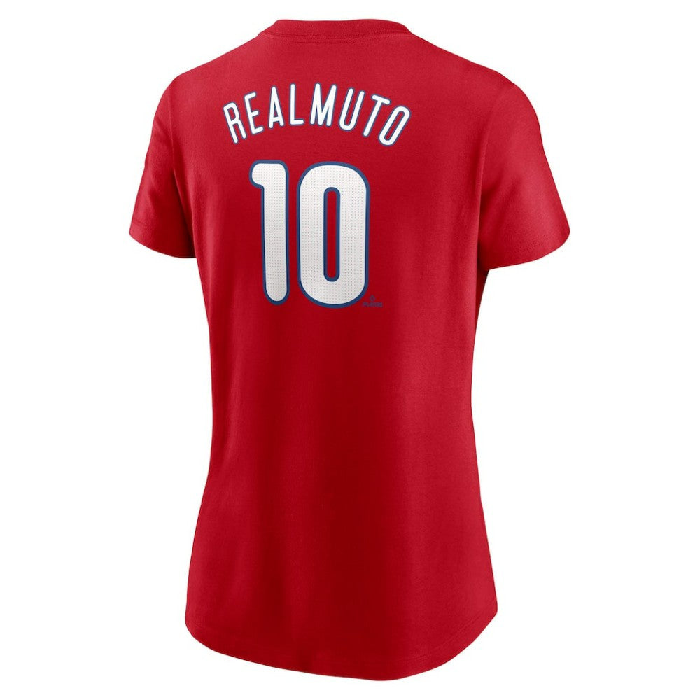 MLB J.T. Realmuto Philadelphia Phillies Nike Women's Cooperstown Collection Fuse Name & Number T-Shirt