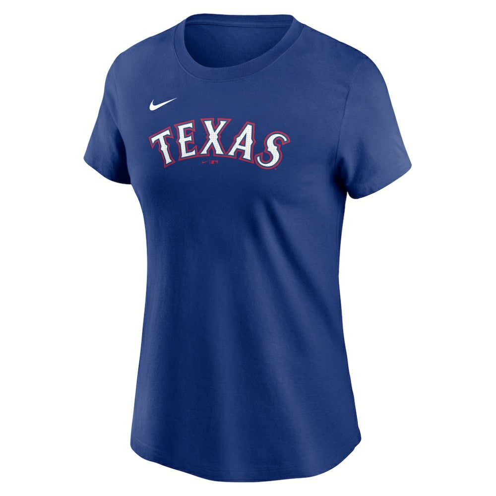 MLB Corey Seager Texas Rangers Nike Women's Cooperstown Collection Fuse Name & Number T-Shirt