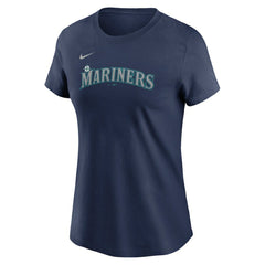 MLB Julio Rodriguez Seattle Mariners Nike Women's Cooperstown Collection Fuse Name & Number T-Shirt