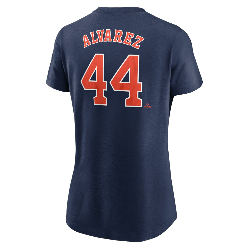 MLB Yordan Alvarez Houston Astros Nike Women's Cooperstown Collection Fuse Name & Number T-Shirt