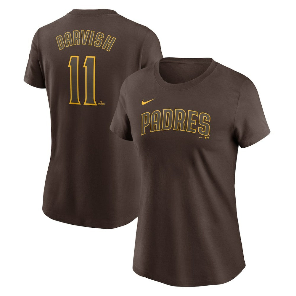 MLB Yu Darvish San Diego Padres Nike Women's Cooperstown Collection Fuse Name & Number T-Shirt