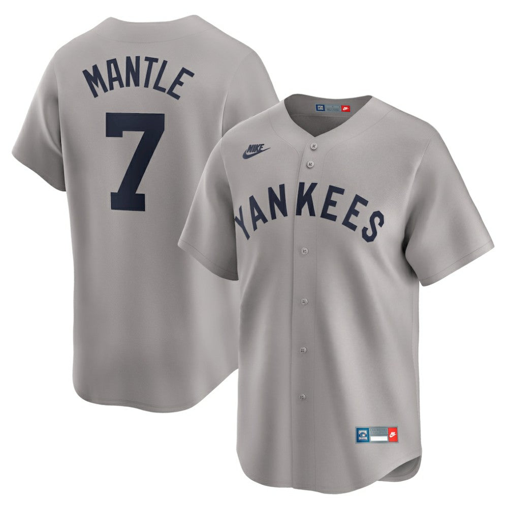 MLB Mickey Mantle New York Yankees Nike Throwback Cooperstown Collection Limited Jersey