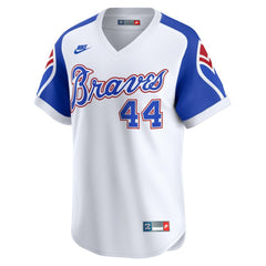 MLB Hank Aaron Atlanta Braves Nike Throwback Cooperstown Limited Jersey