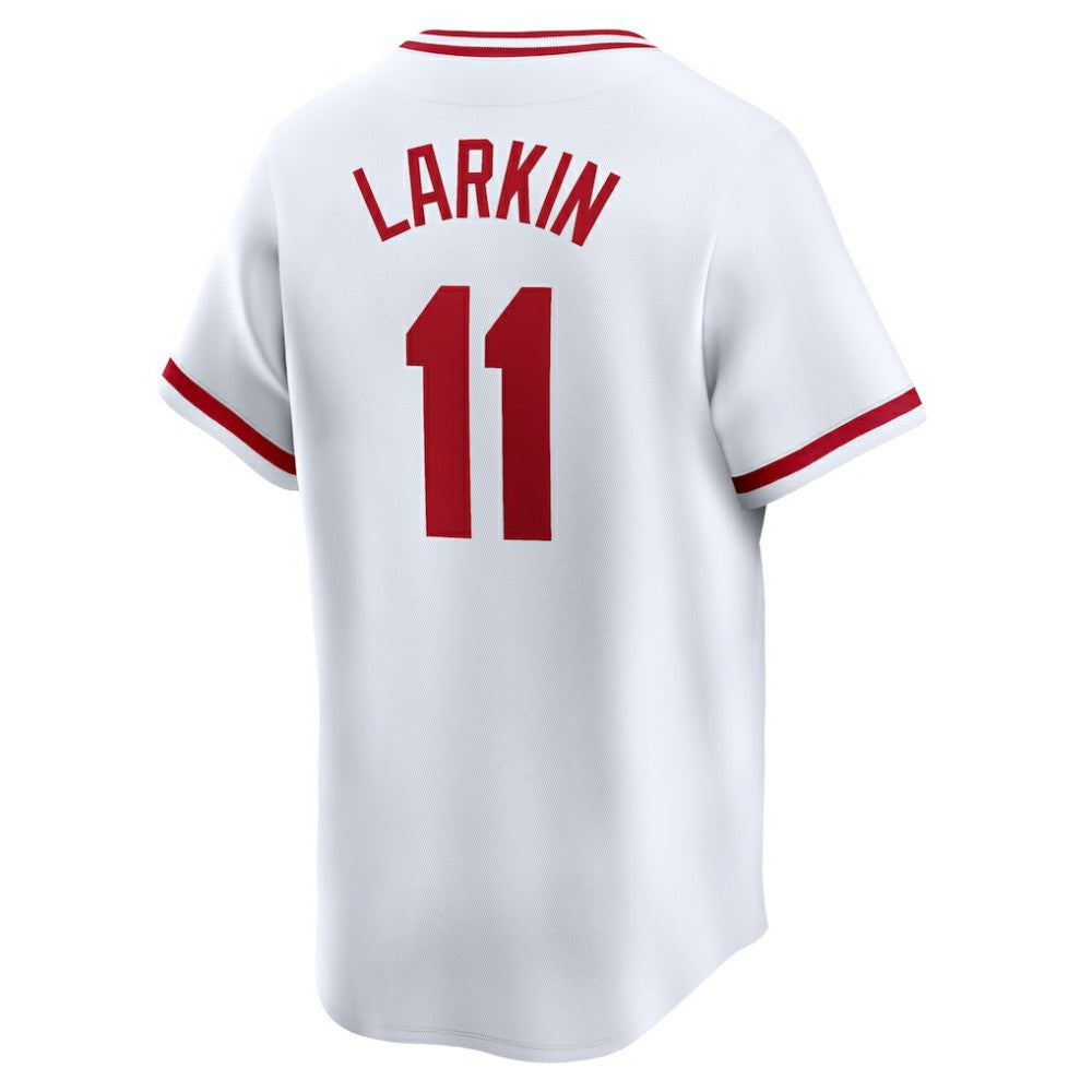 MLB Barry Larkin Cincinnati Reds Nike Throwback Cooperstown Limited Jersey