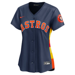 MLB Jose Altuve Houston Astros Nike Women's Alternate Limited Player Jersey – Navy