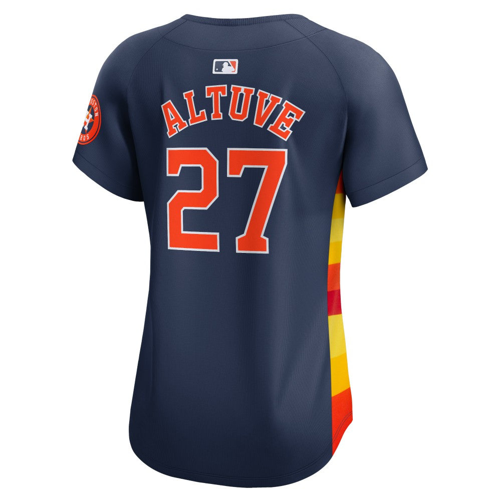MLB Jose Altuve Houston Astros Nike Women's Alternate Limited Player Jersey – Navy