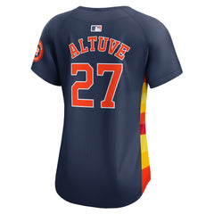 MLB Jose Altuve Houston Astros Nike Women's Alternate Limited Player Jersey – Navy