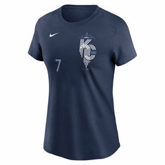 MLB Bobby Witt Jr. Kansas City Royals Nike Women's City Connect Fuse Name & Number T-Shirt