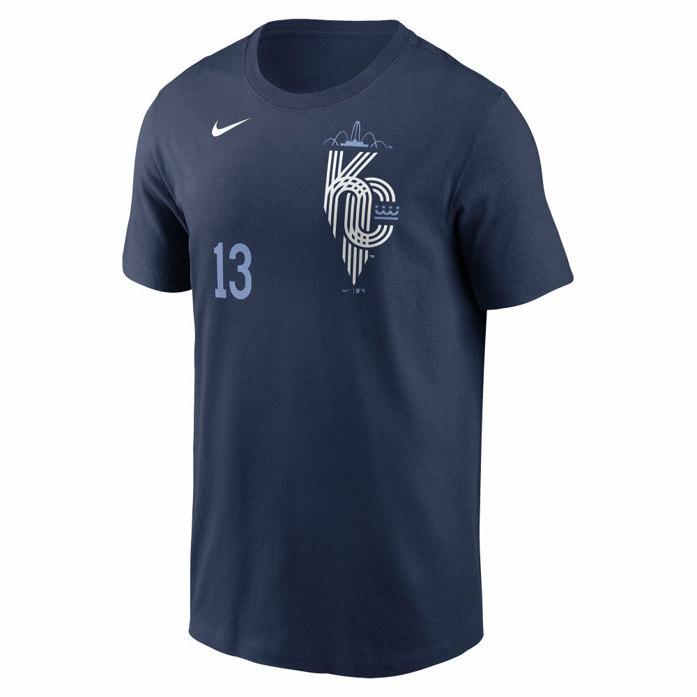 MLB Salvador Perez Kansas City Royals Nike 2024 City Connect Fuse Name & Number T-Shirt