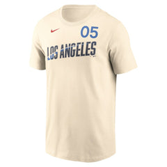 MLB Freddie Freeman Los Angeles Dodgers Nike 2024 City Connect Fuse Name & Number T-Shirt