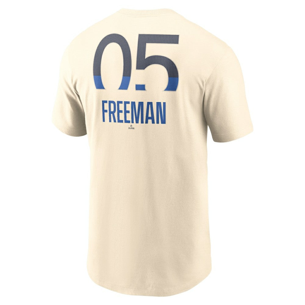 MLB Freddie Freeman Los Angeles Dodgers Nike 2024 City Connect Fuse Name & Number T-Shirt