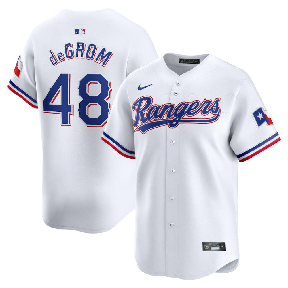MLB Jacob deGrom Texas Rangers Nike Home Limited Player Jersey