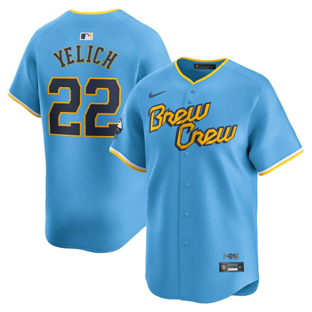 MLB Christian Yelich Milwaukee Brewers Nike City Connect Limited Player Jersey