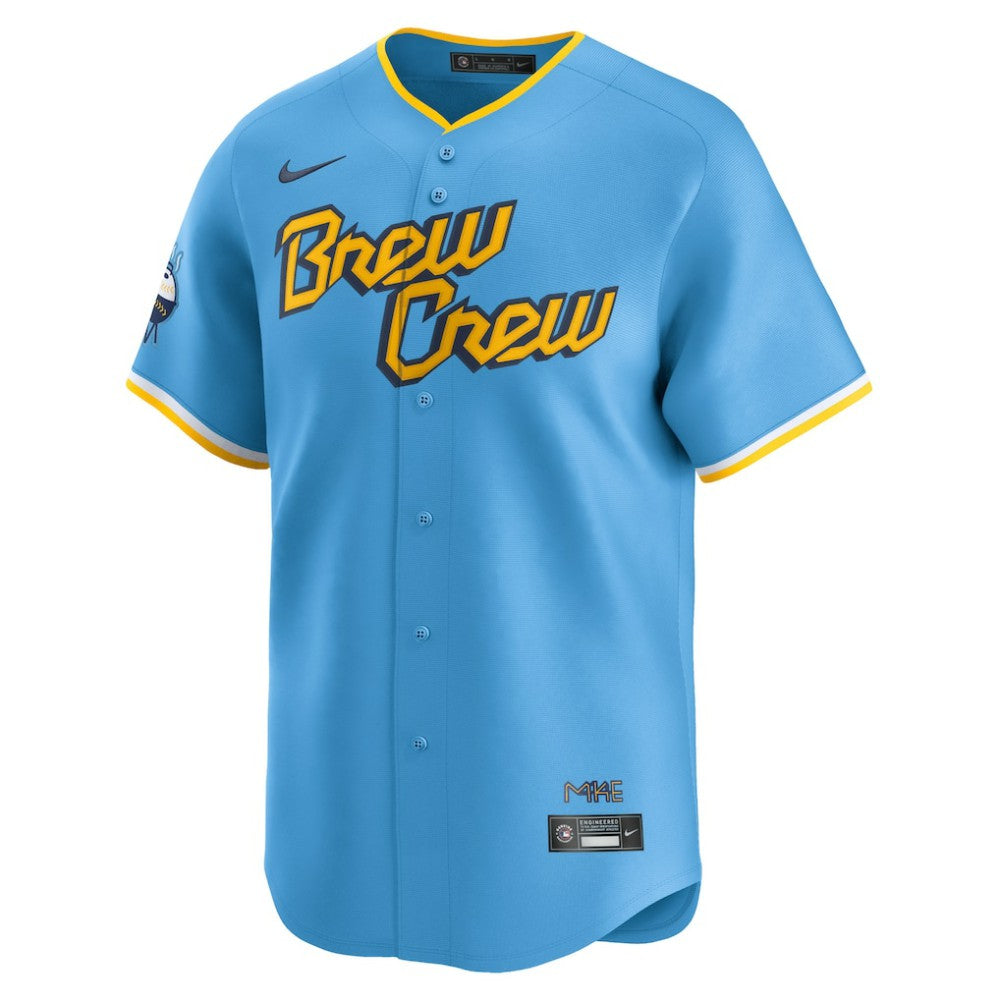 MLB Christian Yelich Milwaukee Brewers Nike City Connect Limited Player Jersey