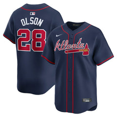 MLB Matt Olson Atlanta Braves Nike Alternate Limited Player Jersey – Navy