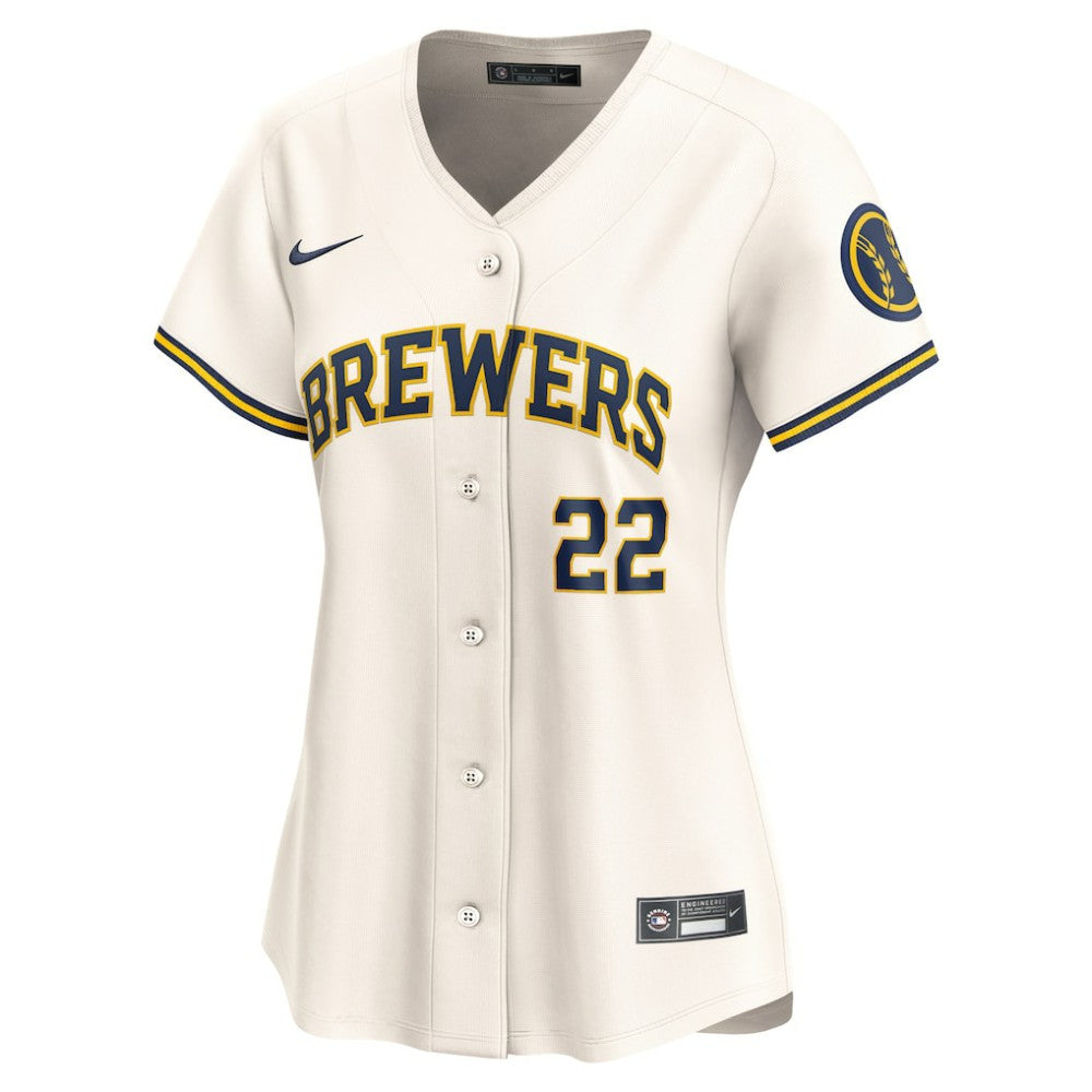 MLB Christian Yelich Milwaukee Brewers Nike Women's Home Limited Player Jersey