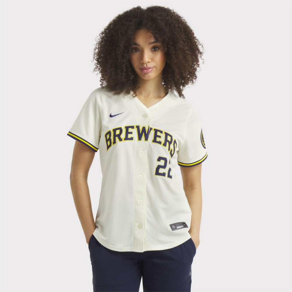 MLB Christian Yelich Milwaukee Brewers Nike Women's Home Limited Player Jersey