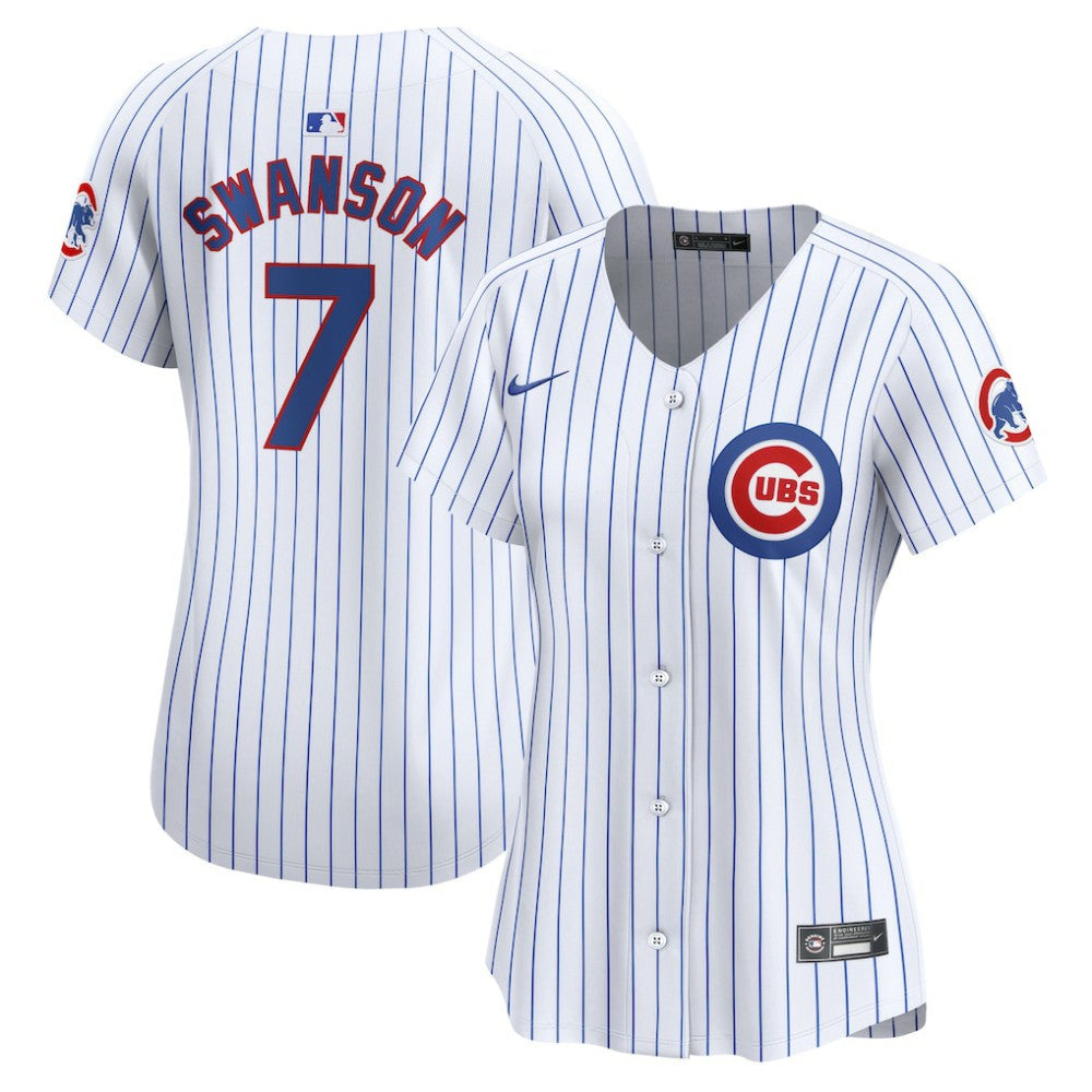 MLB Dansby Swanson Chicago Cubs Nike Women's Home Limited Player Jersey