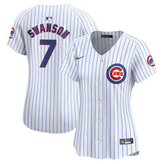 MLB Dansby Swanson Chicago Cubs Nike Women's Home Limited Player Jersey
