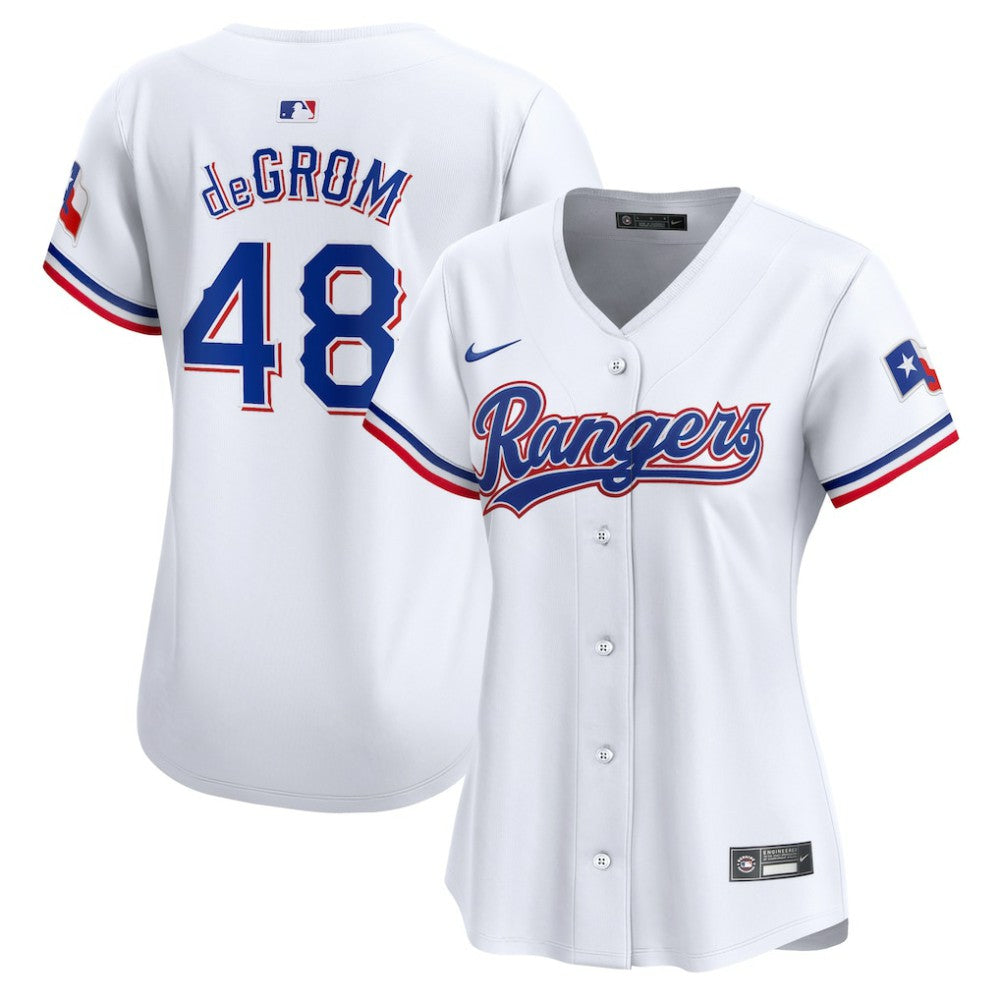 MLB Jacob deGrom Texas Rangers Nike Women's Home Limited Player Jersey
