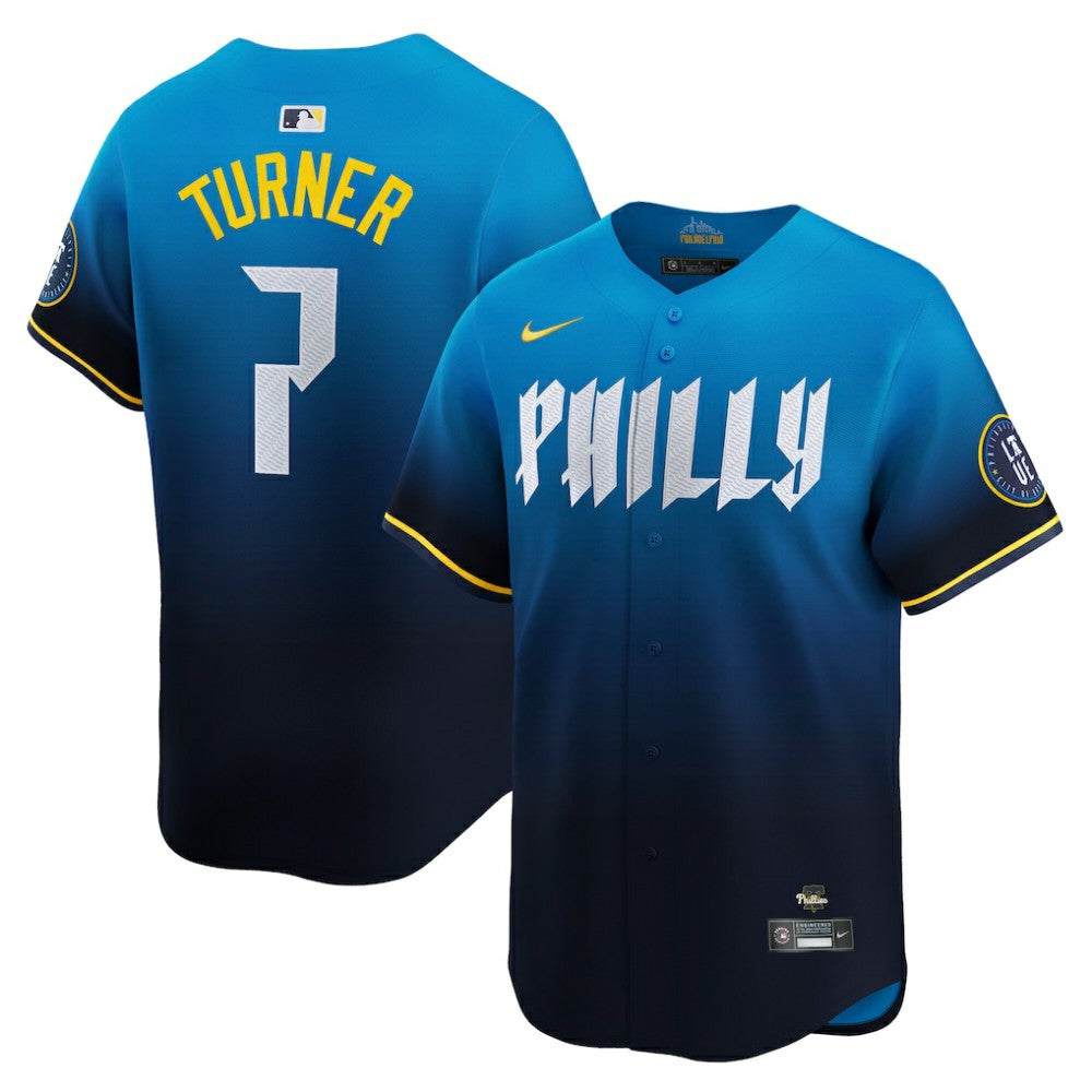 MLB Trea Turner Philadelphia Phillies Nike 2024 City Connect Limited Player Jersey