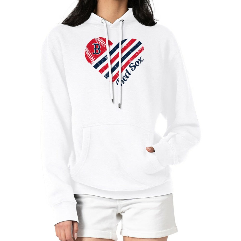MLB Boston Red Sox G-III 4Her by Carl Banks Women's Heart Fleece Pullover Hoodie