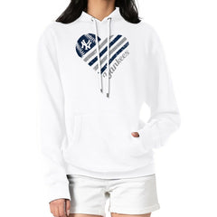 MLB New York Yankees G-III 4Her by Carl Banks Women's Heart Fleece Pullover Hoodie