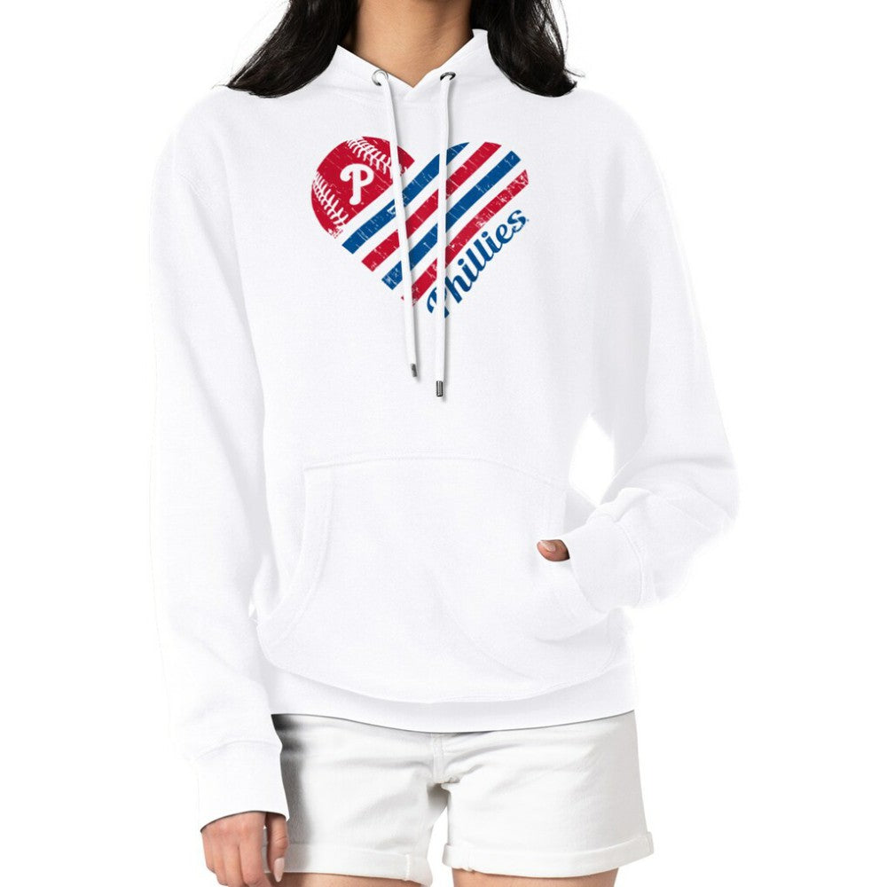 MLB Philadelphia Phillies G-III 4Her by Carl Banks Women's Heart Fleece Pullover Hoodie