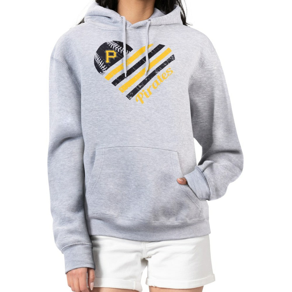 MLB Pittsburgh Pirates G-III 4Her by Carl Banks Women's Heart Fleece Pullover Hoodie