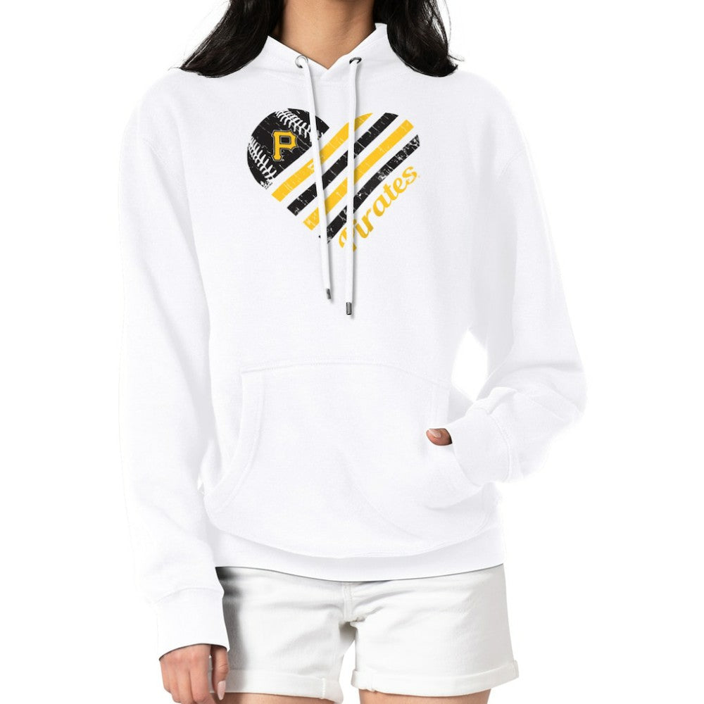 MLB Pittsburgh Pirates G-III 4Her by Carl Banks Women's Heart Fleece Pullover Hoodie