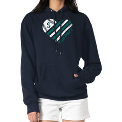 MLB Seattle Mariners G-III 4Her by Carl Banks Women's Heart Fleece Pullover Hoodie