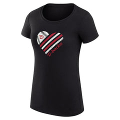 MLB Arizona Diamondbacks G-III 4Her by Carl Banks Women's Super-Slim Fit Lightweight Heart Graphic T-Shirt