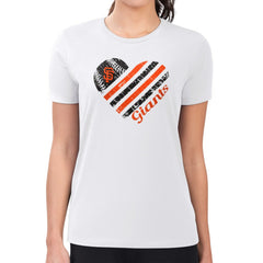 MLB San Francisco Giants G-III 4Her by Carl Banks Women's Super-Slim Fit Lightweight Heart Graphic T-Shirt