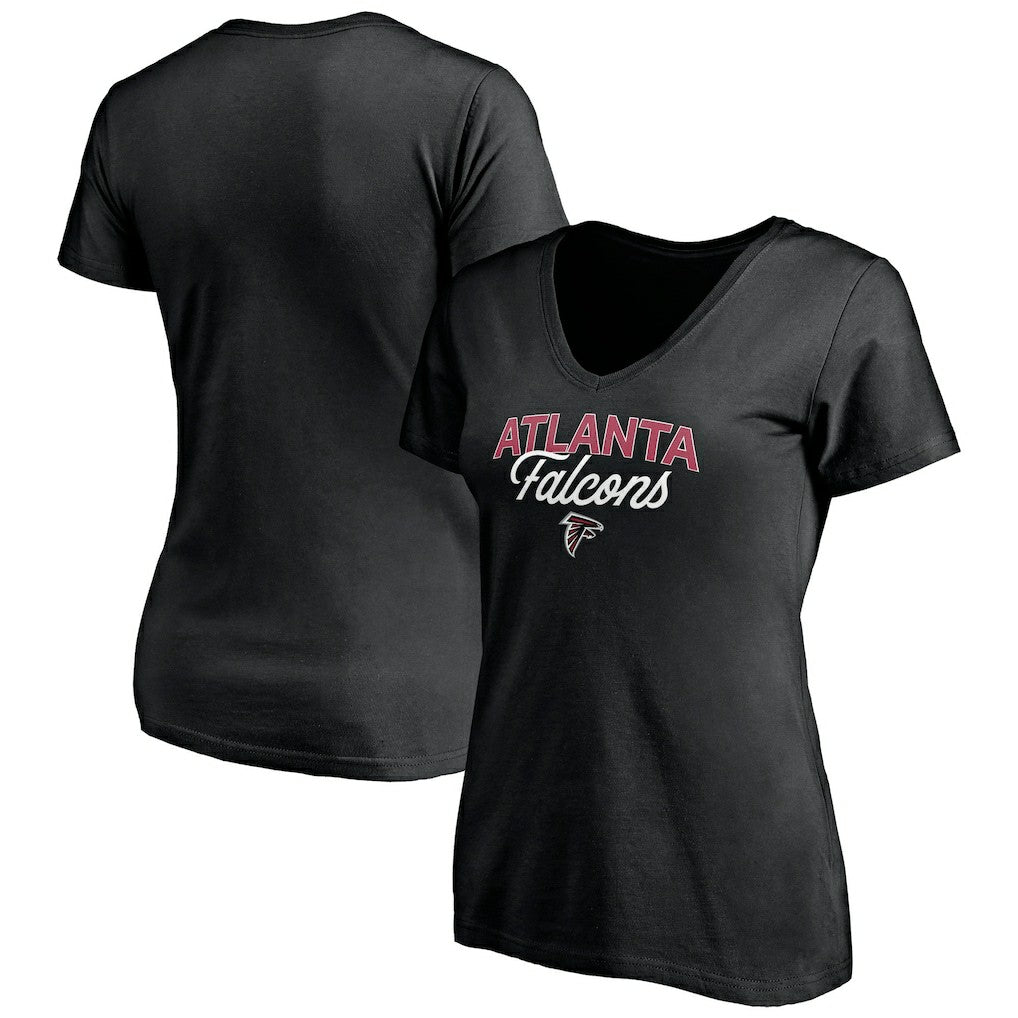 Women's Depth Chart V-Neck T-Shirt - Atlanta Falcons