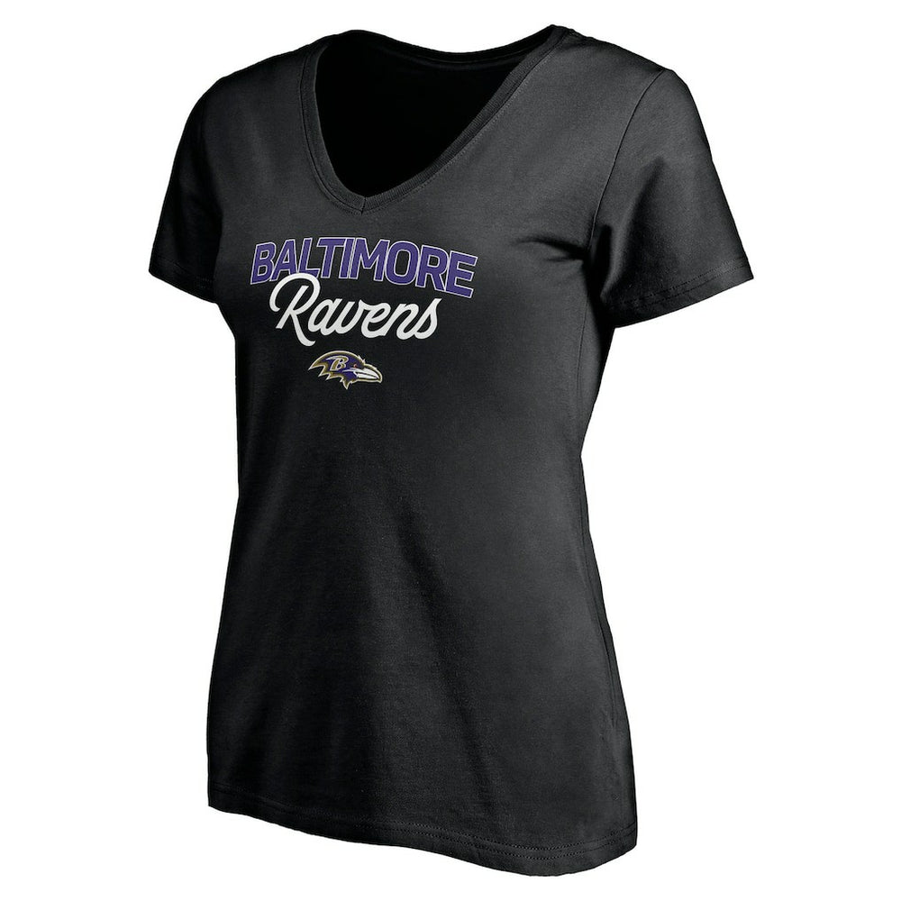 Women's Depth Chart V-Neck T-Shirt - Baltimore Ravens