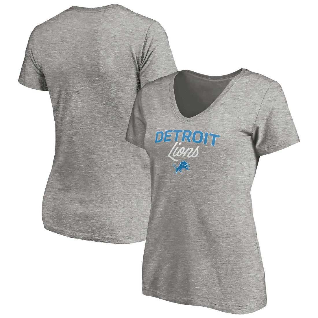 Women's Depth Chart V-Neck T-Shirt - Detroit Lions