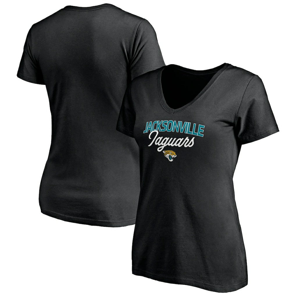 Women's Depth Chart V-Neck T-Shirt - Jacksonville Jaguars
