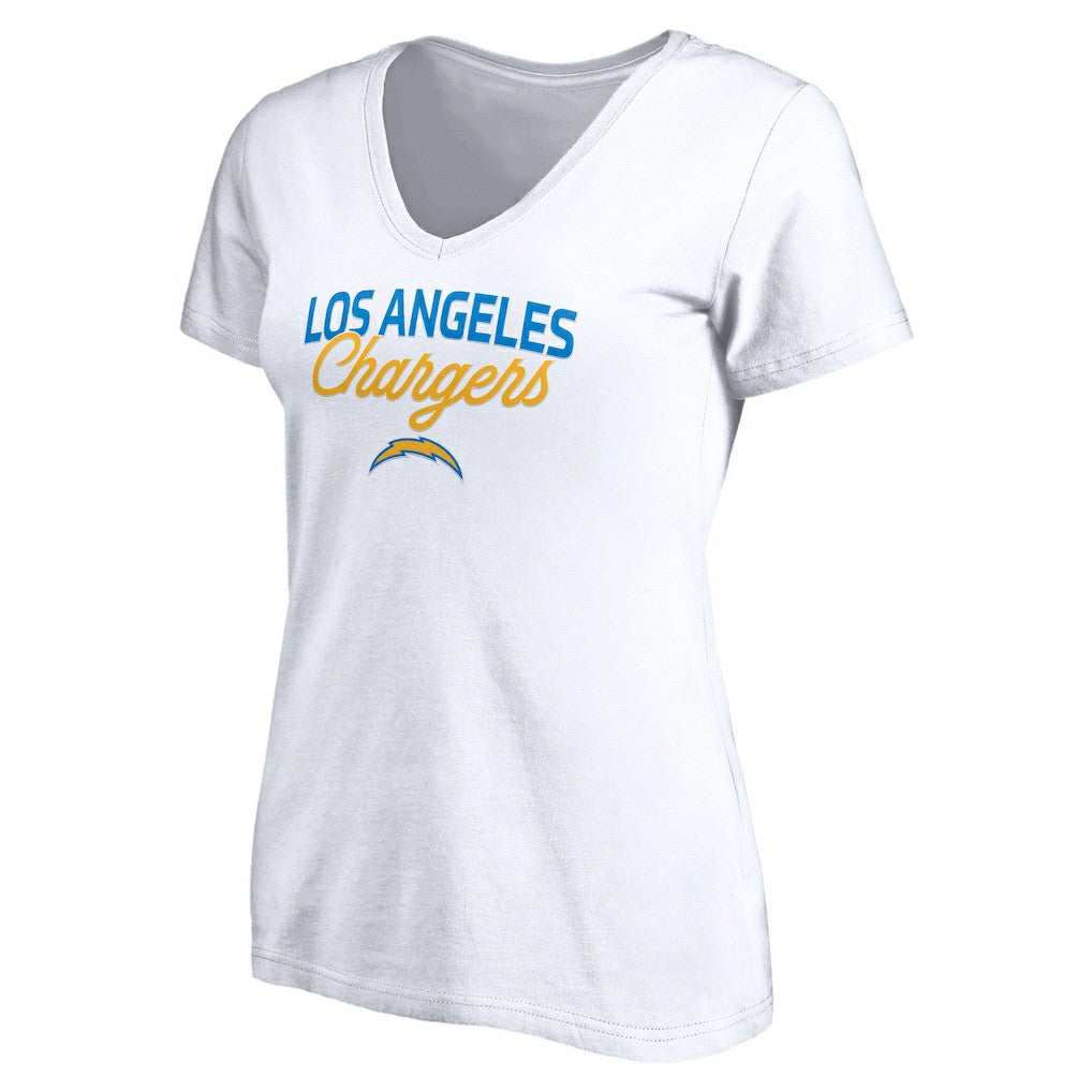 Women's Depth Chart V-Neck T-Shirt - Los Angeles Chargers