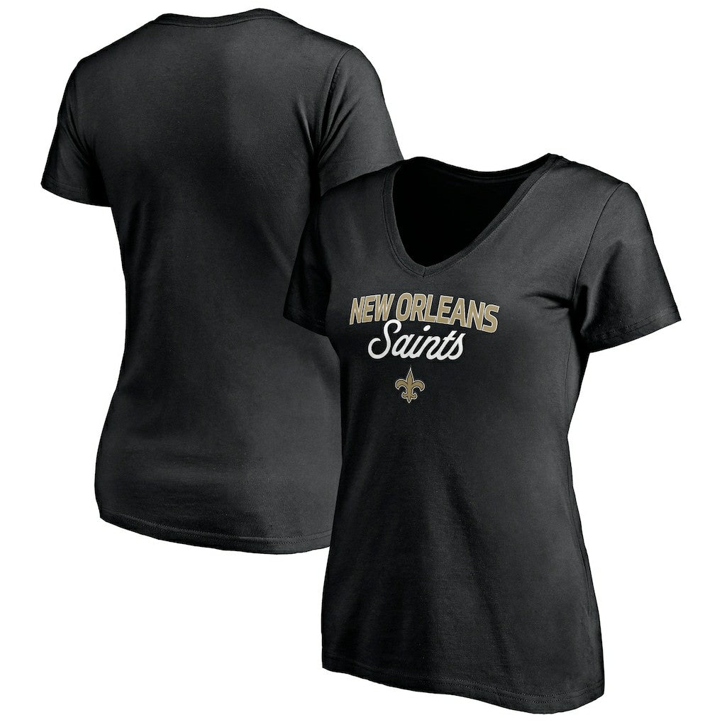 Women's Depth Chart V-Neck T-Shirt - New Orleans Saints