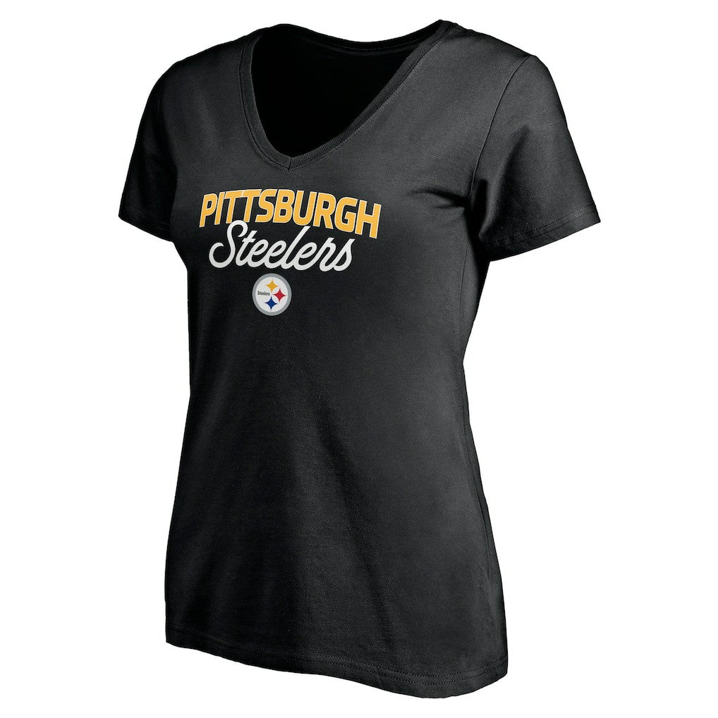 Women's Depth Chart V-Neck T-Shirt - Pittsburgh Steelers