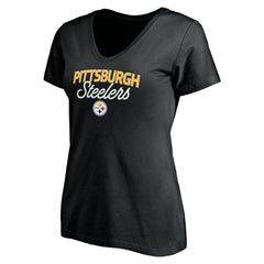 Women's Depth Chart V-Neck T-Shirt - Pittsburgh Steelers