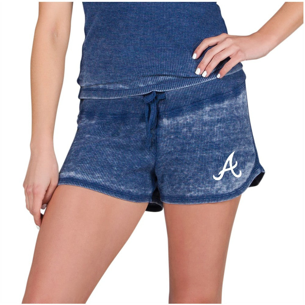 MLB Atlanta Braves Concepts Sport Women's Resurgence Waffle Knit Shorts