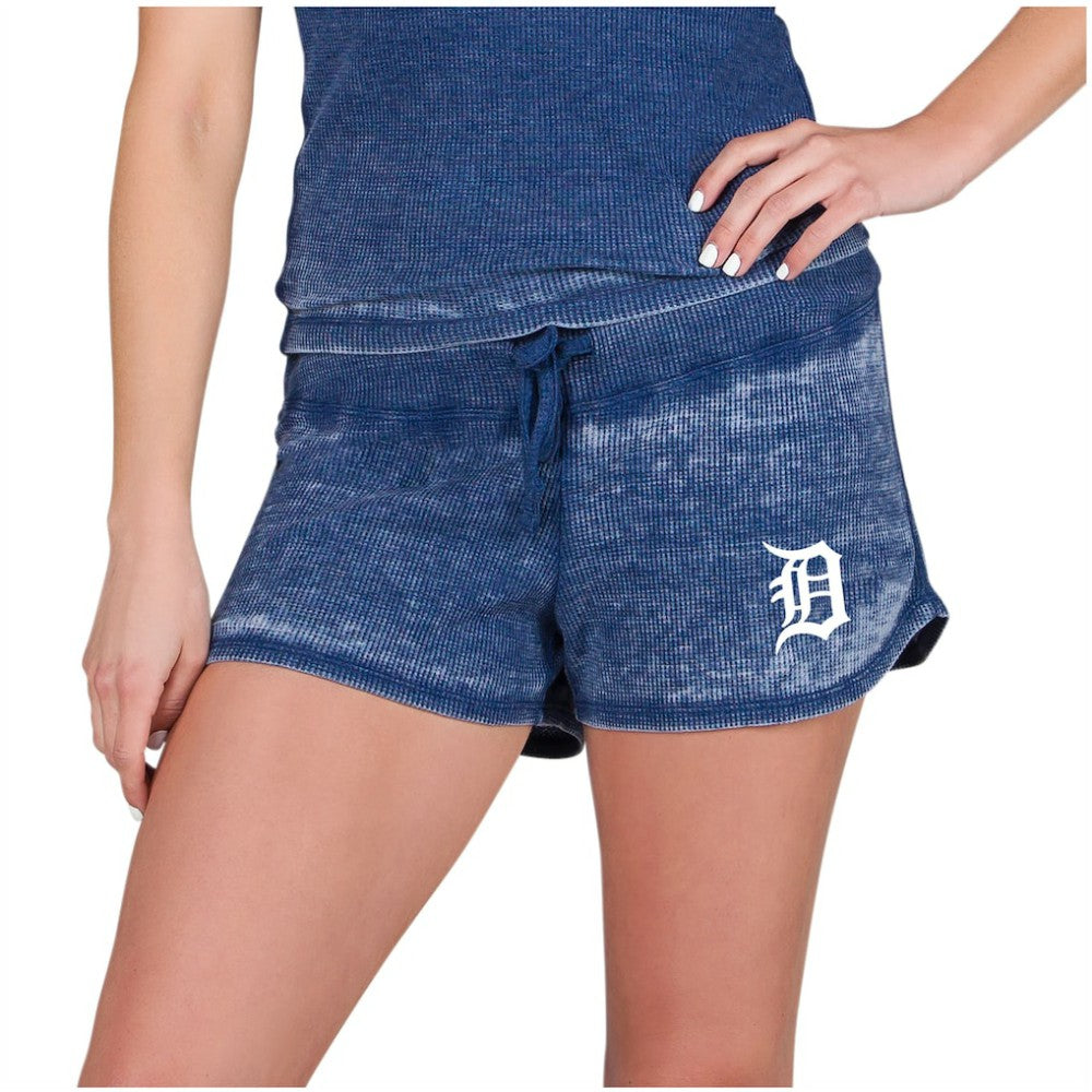 MLB Detroit Tigers Concepts Sport Women's Resurgence Waffle Knit Shorts