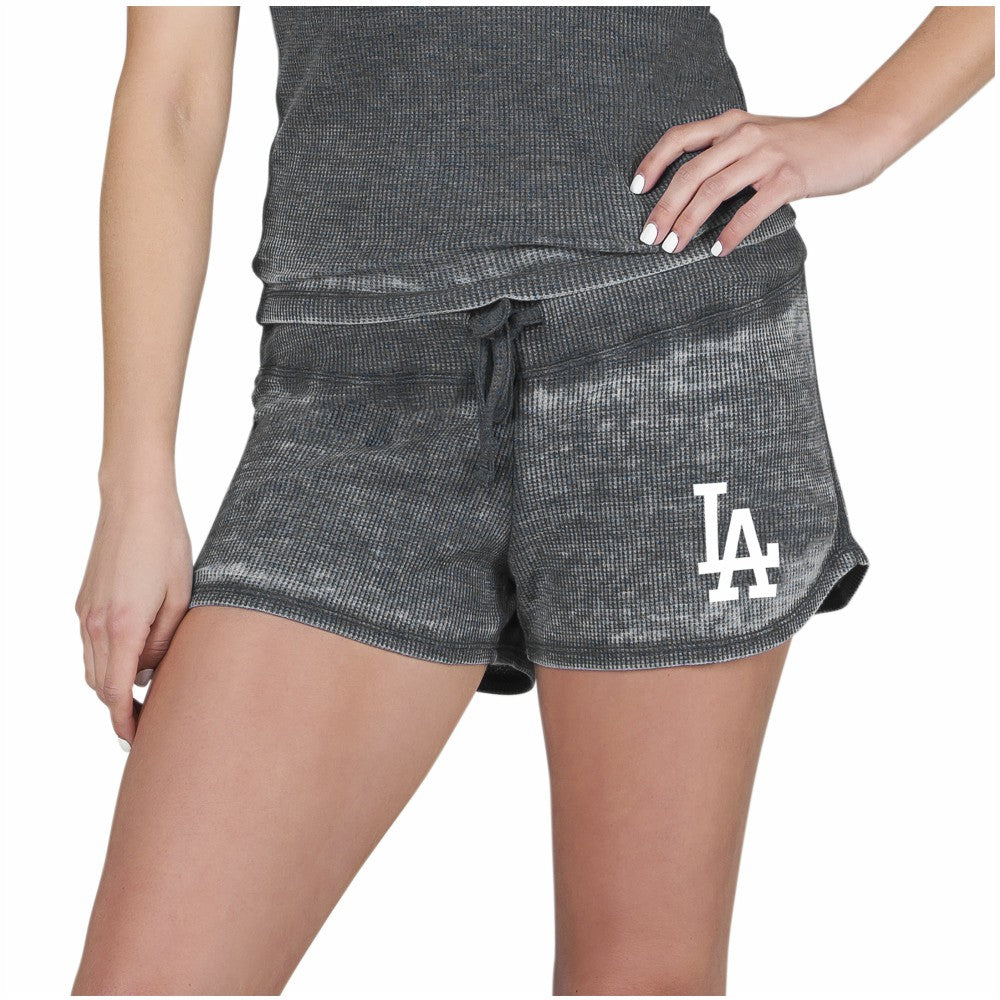 MLB Los Angeles Dodgers Concepts Sport Women's Resurgence Waffle Knit Shorts