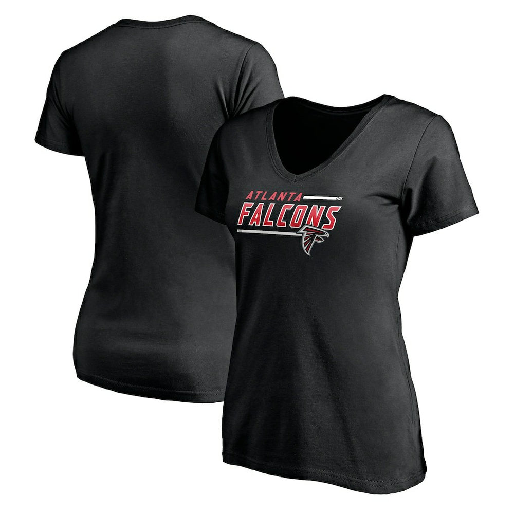 Women's Mascot In Bounds V-Neck T-Shirt - Atlanta Falcons