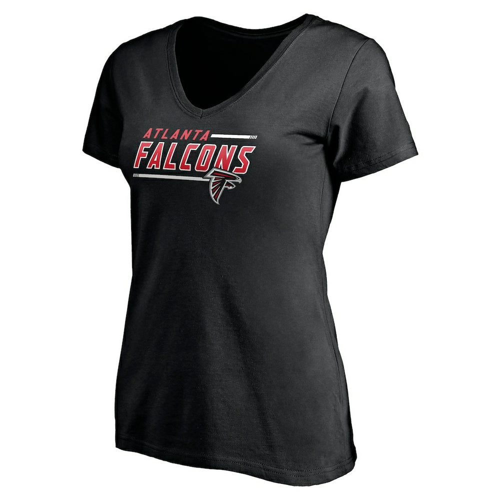 Women's Mascot In Bounds V-Neck T-Shirt - Atlanta Falcons